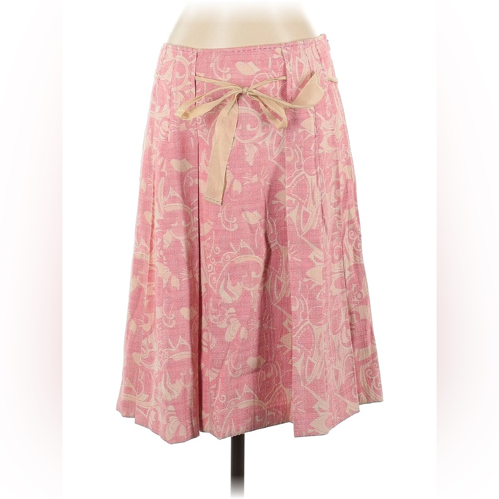 Elie Tahari • Pink Floral Skirt